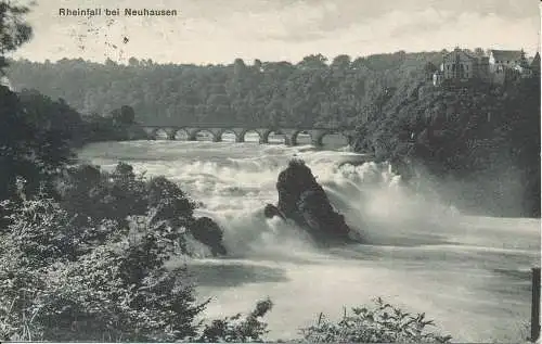 PC32220 Rheinfall bei Neuhausen. W. Zimmermann. Nr. 2132. 1908