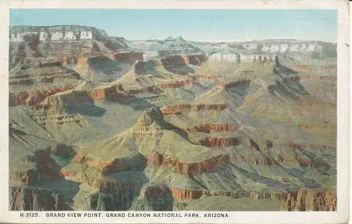 PC34063 Grand View Point. Grand Canyon Nationalpark. Arizona. 1924