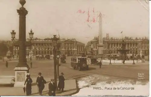 PC31753 Paris. Place de la Concorde. 1919