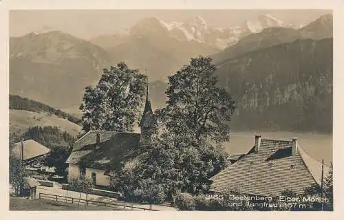 PC30022 von Beatenberg. Eigermönch und Jungfrau. 1929