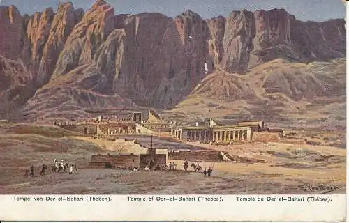 PC33600 Tempel von Der el Bahari. Theben. Serie 775. Nr. 22