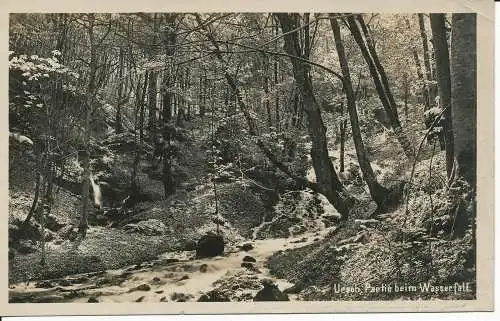 PC32273 Urach. Teil beim Wasserfall. Fotohaus Krieg