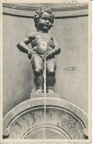 PC34149 Brüssel. Manneken Pis. A. Durr und Sohn. Nels. Nr. 10. 1947