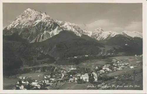 PC31794 Schuls. Schule gegen Piz Pisoc und Piz Nair. Kilchberg. Nr. 33226