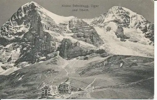 PC32274 Kleine Scheidegg. Eiger und Monch. Dr. Trenkler