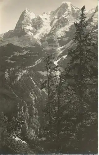 PC34253 Bei Murren. Eiger und Monch. Gyger. Nr. 5848