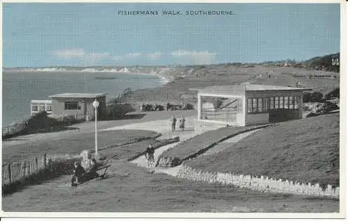 PC33283 Fishermans Walk. Southbourne. Dennis. Photoblue. Nr. S.3703