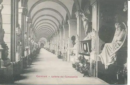 PC33760 Genua. Galerie des Camposanto. Nr. 7661