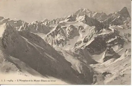 PC29879 L Hospiz und Mont Blanc im Winter. Jullien Freres. Nein