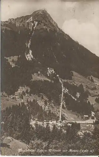 PC31819 Niesenbahn. Station Mulenen mit Niesen. Photoglob. Nr. 2555. 1923