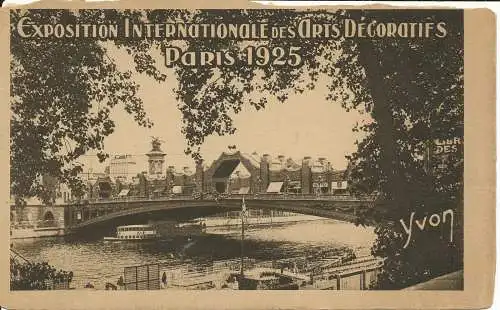 PC33903 Internationale Ausstellung der dekorativen Künste Paris 1925. Yvon
