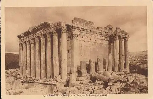 PC30113 Baalbek. Syrien. Der Tempel des Bacchus. Westen. M. Harriz