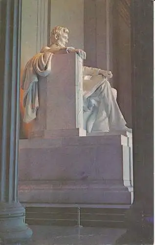 PC34175 Lincoln Statue. Lincoln Memorial. Washington. D. C. Capsco. 1977