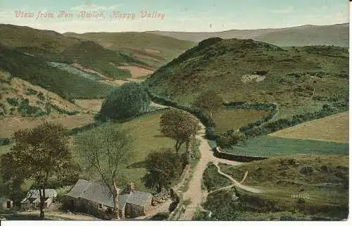 PC33361 Blick vom Pen Bwlch Happy Valley. Valentinstag. Nr. 18471