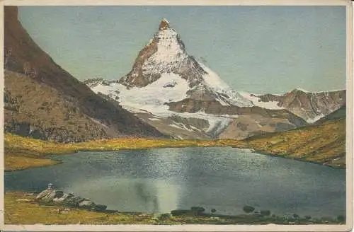 PC34200 Zermatt. Riffelsee. Matterhorn. Gyger. Nr. A 5210