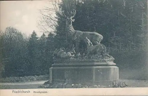 PC30145 Friedrichsruhe. Hirschgruppe. Knackstedt und Nather. Nr. 1353a