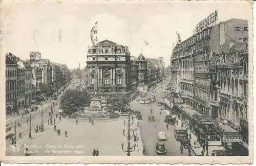 PC34150 Brüssel. Place de Brouckere. Ern. Thill. Nels. Nr. 4. 1947