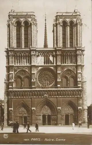 PC3312 Paris. Notre Dame. Nr. 189. 1926