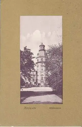 PC31860 Karlsruhe. Schlossturm. Geschwister Moss. Nr. 1585. 1912