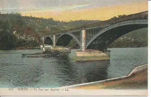 PC33662 Rouen. Die Brücke zu den Engländern. Levy Fils. Nr. 471