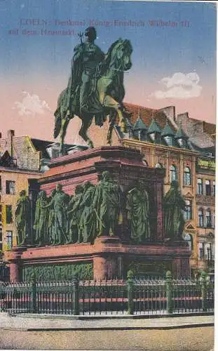 PC34108 Coeln. Denkmal König Friedrich Wilhelm III. auf dem Heumarkt