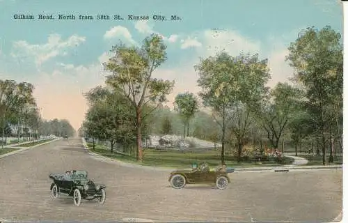 PC34145 Gilham Road. Nördlich von 38th St. Kansas City. Mo. Max Bernstein. Nr. 1300