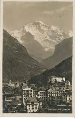 PC32159 Interlaken und Jungfrau. Gabler. Nr. 8942. 1930