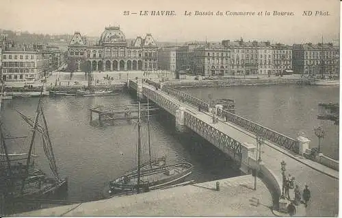 PC33482 Le Havre. Das Handelsbecken und die Börse. ND. Nr. 23