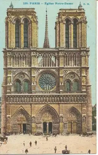 PC33839 Paris. Kirche Notre Dame. C. M. Nr. 235