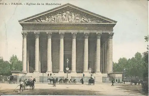 PC34313 Paris. Kirche der Madeleine. 1904