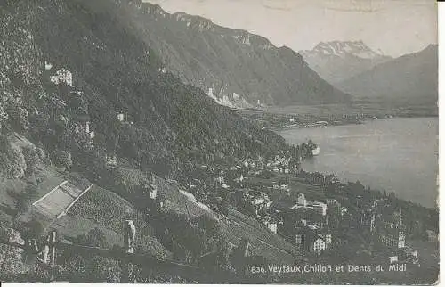 PC34193 Veytaux. Chillon et Dents du Midi