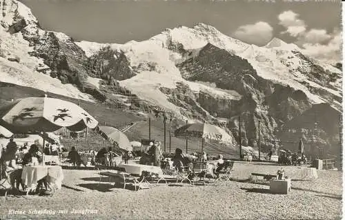 PC34034 Kleine Scheidegg mit Jungfrau. E. Goetz. Nr. 8228