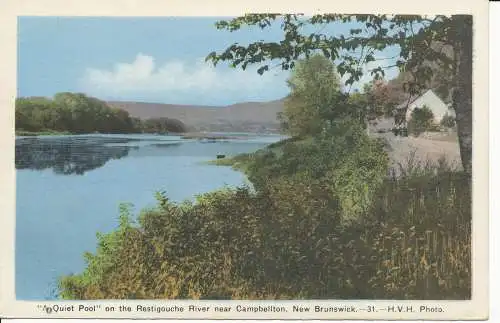 PC33569 Ein leiser Pool. Am Restigouche River bei Campbellton. New Brunswick.