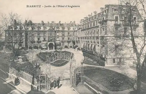 PC30085 Biarritz. Garten des Hotel d Angleterre