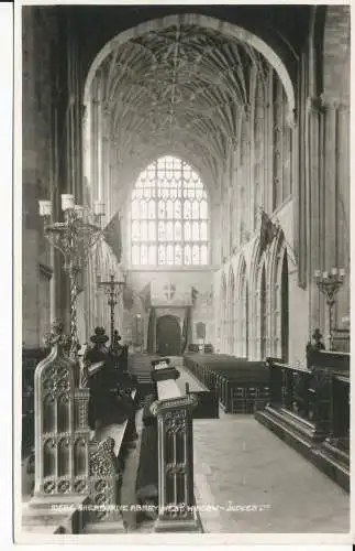 PC34403 Sherborne Abbey West Fenster. Judges Ltd. Nr. 10684. RP