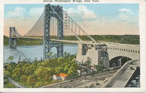 PC33430 George Washington Bridge. New York. 1934