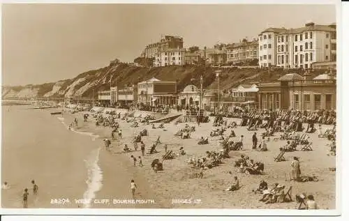 PC34771 West Cliff. Bournemouth. Judges Ltd. Nr. 28294. RP