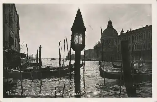 PC3355 Venedig. Gegenleuchte am Canal Great. RP. 1953