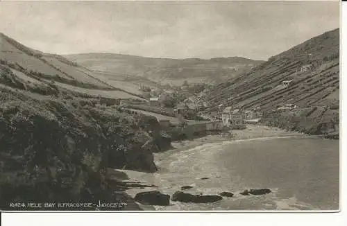 PC34450 Hele Bay. Ilfracombe. Judges Ltd. Nr. 10424. RP