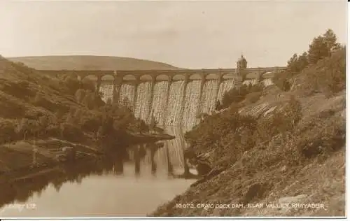 PC34495 Craig Goch Dam. Elan Valley. Rhayader. Judges Ltd. Nr. 10072. RP