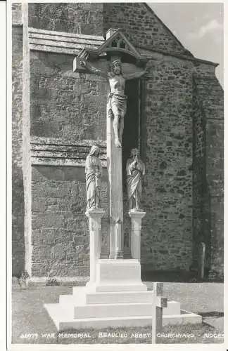 PC34655 War Memorial. Beaulieu Abbey. Kirchhof. Judges Ltd. Nr. 28979. RP