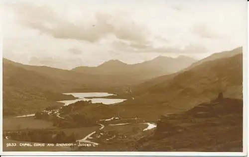 PC34534 Capel Curig und Snowdon. Judges Ltd. Nr. 9233. RP