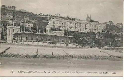 PC34214 Saint Adresse. Das Nice Havrais. Regattapalast und Notre Dame des Flo