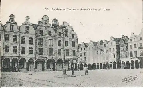 PC34245 Der Große Krieg. Arras. Grand Place. Fototypie. Nr. 727