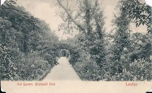 PC34707 Alter Garten. Brockwell Park. London. 1903