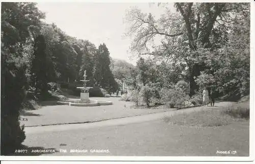 PC34657 Dorchester. Die Borough Gardens. Judges Ltd. Nr. 28077. RP