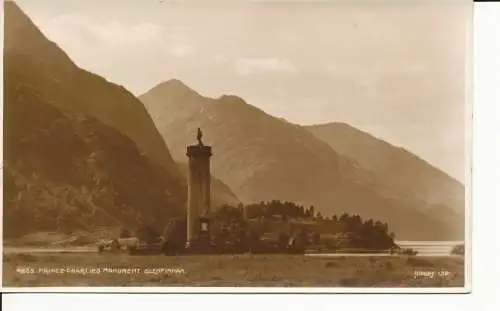 PC34425 Prince Charles Monument. Glenfinnan. Judges Ltd. Nr. 4265. RP