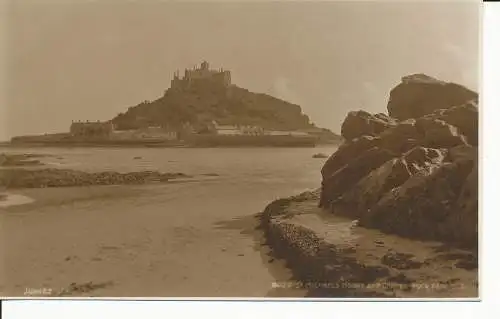 PC34783 St. Michaels Mount and Chapel Rock. Penzance. Judges Ltd. Nr. 8020. RP