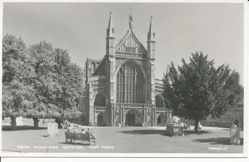 PC34695 Winchester Cathedral. Westfront. Judges Ltd. Nr. 28015. RP