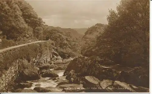 PC35442 Lledr Valley von Pont y Pant. Judges Ltd. Nr. 10329. RP